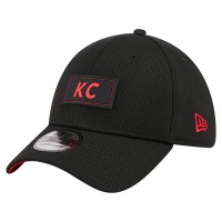 Бейсболка Kansas City Chiefs New Era Black Scoreboard 39THIRTY