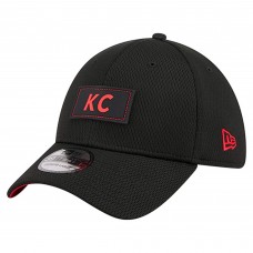 Бейсболка Kansas City Chiefs New Era Black Scoreboard 39THIRTY
