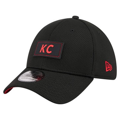 Бейсболка Kansas City Chiefs New Era Black Scoreboard 39THIRTY