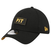 Бейсболка Pittsburgh Steelers New Era Black Scoreboard 39THIRTY