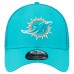 Бейсболка Miami Dolphins New Era Aqua Outline 39THIRTY