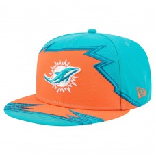 Бейсболка Miami Dolphins New Era Aqua/Orange Break 59FIFTY
