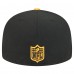 Бейсболка Pittsburgh Steelers New Era Black/Gold Break 59FIFTY