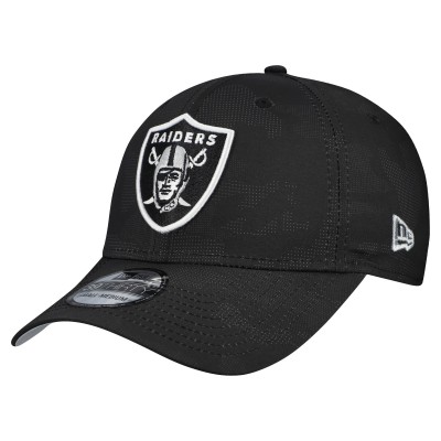 Бейсболка Las Vegas Raiders New Era Black Tonal Camo 39THIRTY Stretch Fit