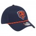 Бейсболка Chicago Bears New Era Navy Perforated 39THIRTY
