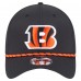 Бейсболка Cincinnati Bengals New Era Black Perforated 39THIRTY