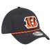 Бейсболка Cincinnati Bengals New Era Black Perforated 39THIRTY