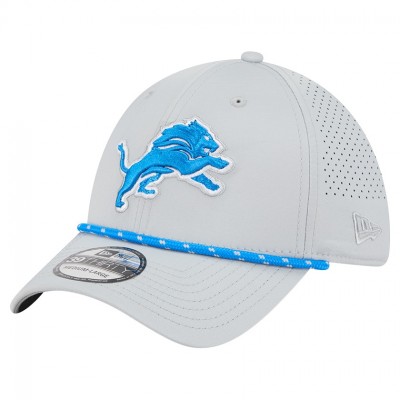 Бейсболка Detroit Lions New Era Blue Perforated 39THIRTY