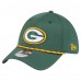Бейсболка Green Bay Packers New Era Green Perforated 39THIRTY