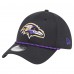 Бейсболка Baltimore Ravens New Era Black Perforated 39THIRTY
