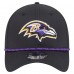 Бейсболка Baltimore Ravens New Era Black Perforated 39THIRTY