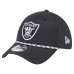 Бейсболка Las Vegas Raiders New Era Black Perforated 39THIRTY