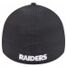 Бейсболка Las Vegas Raiders New Era Black Perforated 39THIRTY