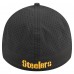 Бейсболка Pittsburgh Steelers New Era Black Perforated 39THIRTY