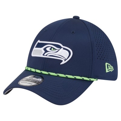 Бейсболка Seattle Seahawks New Era College Navy Perforated 39THIRTY