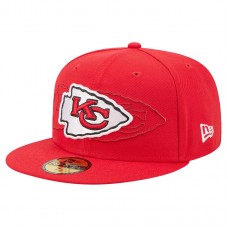 Бейсболка Kansas City Chiefs New Era Red Tri-Hit 59FIFTY