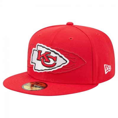 Бейсболка Kansas City Chiefs New Era Red Tri-Hit 59FIFTY