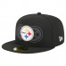 Бейсболка Pittsburgh Steelers New Era Black Tri-Hit 59FIFTY Бейсболка Pittsburgh Steelers New Era Black Tri-Hit 59FIFTY