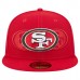 Бейсболка San Francisco 49ers New Era Scarlet Tri-Hit 59FIFTY