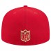 Бейсболка San Francisco 49ers New Era Scarlet Tri-Hit 59FIFTY