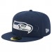Бейсболка Seattle Seahawks New Era College Navy Tri-Hit 59FIFTY Бейсболка Seattle Seahawks New Era College Navy Tri-Hit 59FIFTY