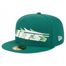 Бейсболка New York Jets New Era Green Tri-Hit 59FIFTY Бейсболка New York Jets New Era Green Tri-Hit 59FIFTY