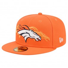 Бейсболка Denver Broncos New Era Orange Tri-Hit 59FIFTY