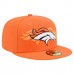 Бейсболка Denver Broncos New Era Orange Tri-Hit 59FIFTY