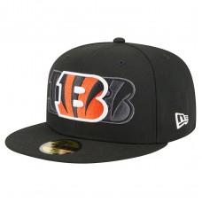 Бейсболка Cincinnati Bengals New Era Black Tri-Hit 59FIFTY