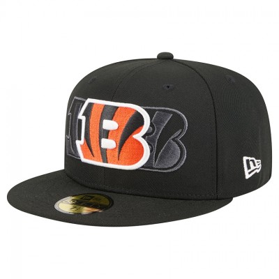 Бейсболка Cincinnati Bengals New Era Black Tri-Hit 59FIFTY