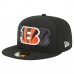 Бейсболка Cincinnati Bengals New Era Black Tri-Hit 59FIFTY