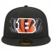 Бейсболка Cincinnati Bengals New Era Black Tri-Hit 59FIFTY