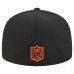 Бейсболка Cincinnati Bengals New Era Black Tri-Hit 59FIFTY