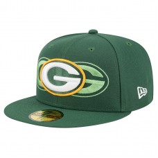 Бейсболка Green Bay Packers New Era Green Tri-Hit 59FIFTY