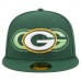 Бейсболка Green Bay Packers New Era Green Tri-Hit 59FIFTY