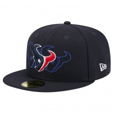 Бейсболка Houston Texans New Era Navy Tri-Hit 59FIFTY