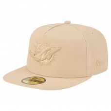 Бейсболка Miami Dolphins New Era Light Beige Color Pack A-Frame 59FIFTY