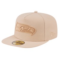 Бейсболка Seattle Seahawks New Era Light Beige Color Pack A-Frame 59FIFTY