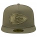 Бейсболка Kansas City Chiefs New Era Olive Color Pack A-Frame 59FIFTY
