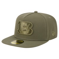 Бейсболка Cincinnati Bengals New Era Olive Color Pack A-Frame 59FIFTY