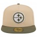 Бейсболка Pittsburgh Steelers New Era Beige/Olive Color Pack A-Frame 59FIFTY