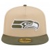 Бейсболка Seattle Seahawks New Era Beige/Olive Color Pack A-Frame 59FIFTY