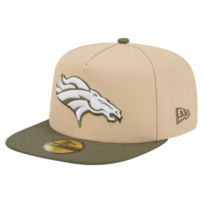 Бейсболка Denver Broncos New Era Beige/Olive Color Pack A-Frame 59FIFTY