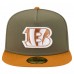 Бейсболка Cincinnati Bengals New Era Olive/Brown Color Pack A-Frame 59FIFTY