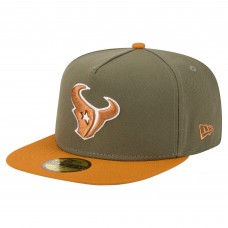 Бейсболка Houston Texans New Era Olive/Brown Color Pack A-Frame 59FIFTY