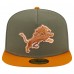 Бейсболка Detroit Lions New Era Olive/Brown Color Pack A-Frame 59FIFTY
