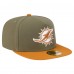 Бейсболка Miami Dolphins New Era Olive/Brown Color Pack A-Frame 59FIFTY