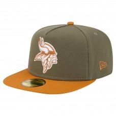 Бейсболка Minnesota Vikings New Era Olive/Brown Color Pack A-Frame 59FIFTY