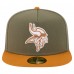 Бейсболка Minnesota Vikings New Era Olive/Brown Color Pack A-Frame 59FIFTY