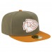 Бейсболка Kansas City Chiefs New Era Olive/Brown Color Pack A-Frame 59FIFTY